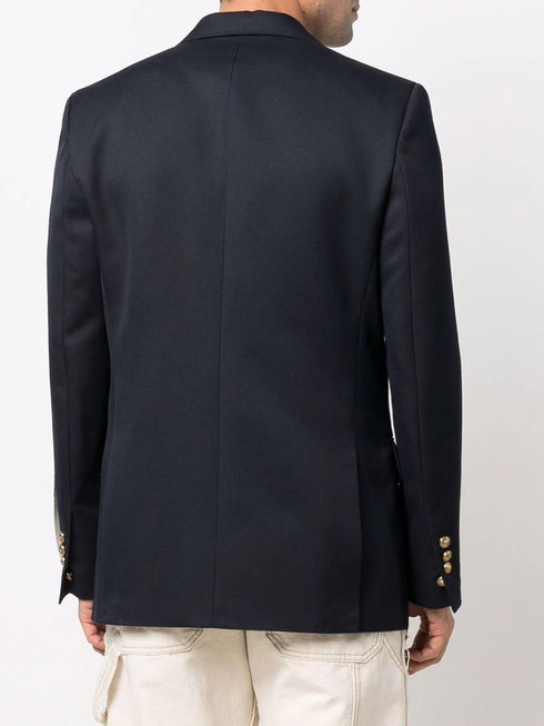 GOLDEN MS DOUBLE BREASTED BLAZER COMPACT GABARDINE WOOL